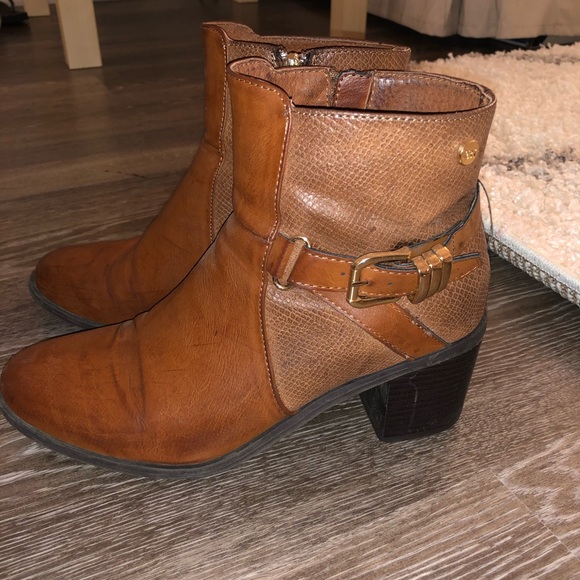 Brown Leather Booties - Picture 4 of 5